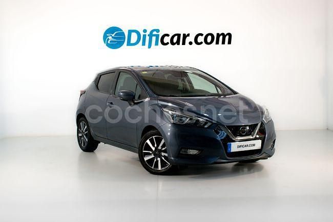 Usado Nissan Micra Acenta 91 CV (66 kW) 2018 Gris Utilitario