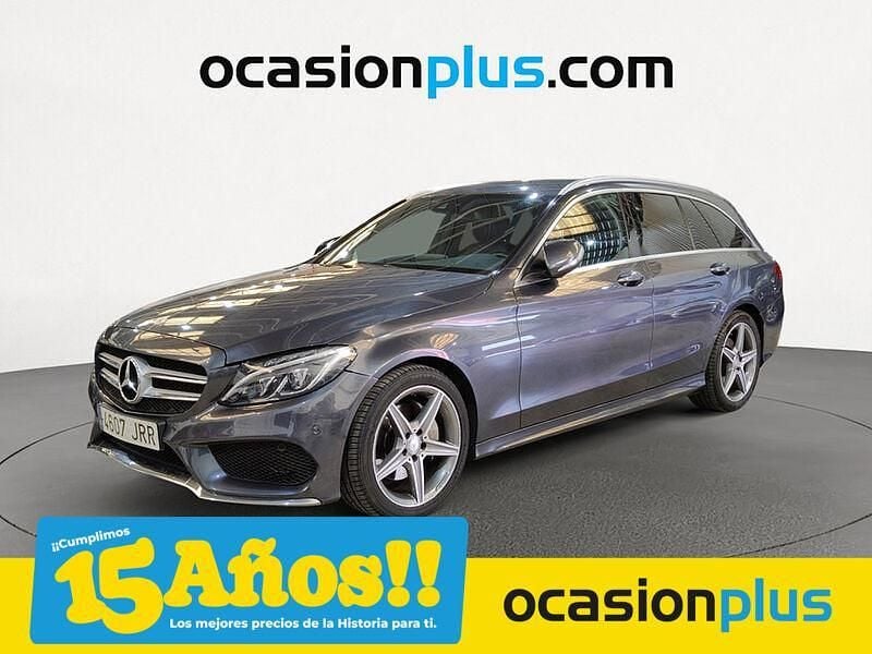 Gris / plata Usado 2016 Mercedes C220 AMG line Familiar | 19.750 € (Precio justo) - Imagen 1/4