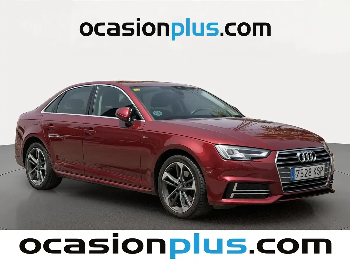 Usado Audi A4 S-Line 150 CV (110 kW) 2018 Rojo Berlina