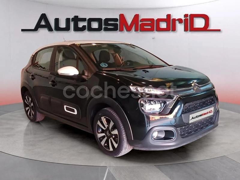 Negro Usado 2022 Citroën C3 Feel Utilitario | 11.490 € (Precio justo) - Imagen 1/4