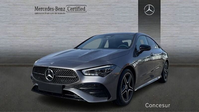 Gris Usado 2024 Mercedes CLA250e Berlina | 39.900 € (Precio justo) - Imagen 1/4