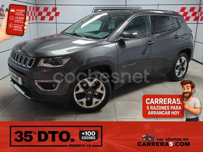 Gris / plata Usado 2020 Jeep Compass Limited SUV | 14.200 € (Precio justo) - Imagen 1/4