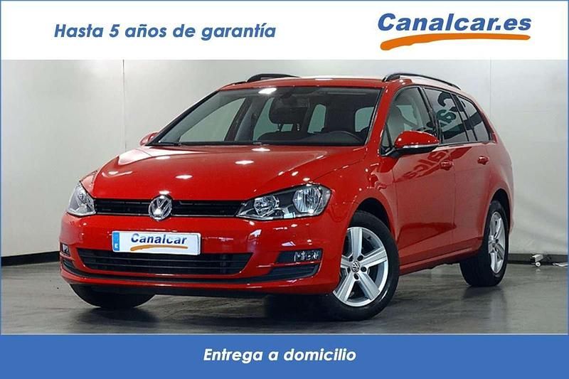 Rojo Usado 2016 VW Golf VII Advance Familiar | 10.051 € (Buen precio) - Imagen 1/4