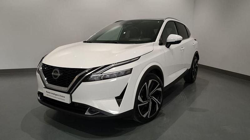 Lunar white (perlada) Usado 2023 Nissan Qashqai Tekna+ SUV | 34.900 € (Precio justo) - Imagen 1/4