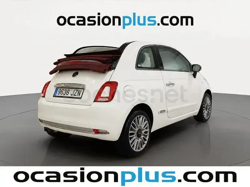 Usado Fiat 500C Lounge 69 CV (50 kW) 2017 Blanco Descapotable
