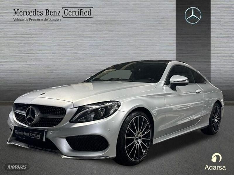 Plateado Usado 2019 Mercedes C220 AMG line Coupe | 27.500 € (Buen precio) - Imagen 1/4