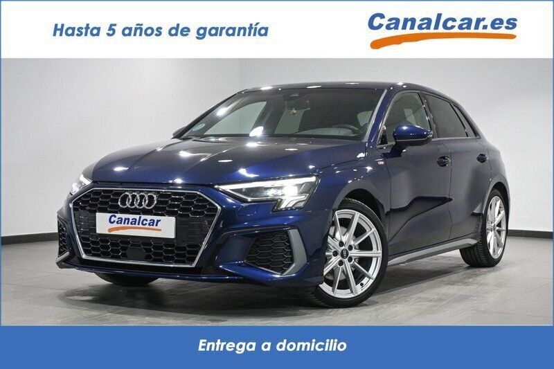 Azul Usado 2021 Audi A3 S-Line | 26.240 € (Buen precio) - Imagen 1/4
