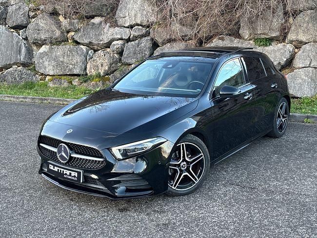 Usado Mercedes A200 AMG line 150 CV (110 kW) 2020 Negro Berlina