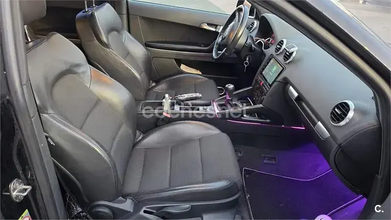 Usado Audi A3 Ambition 140 CV (102 kW) 2007 Negro Utilitario