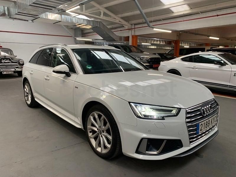 Usado Audi A4 S-Line 150 CV (110 kW) 2019 Blanco Familiar