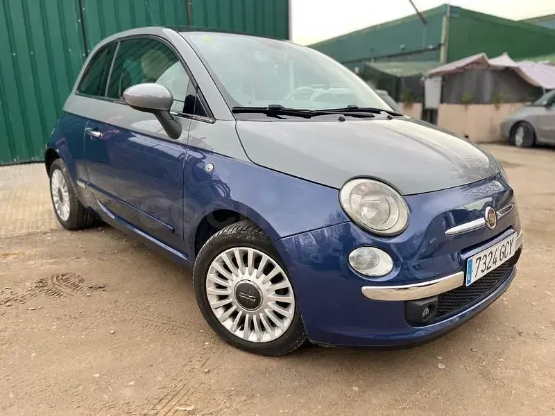 Usado Fiat 500 Lounge 75 CV (55 kW) 2008 Azul Berlina