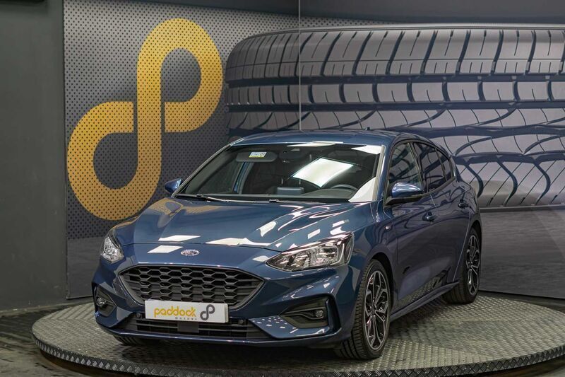 Azul Usado 2021 Ford Focus ST-Line Berlina | 16.500 € (Precio justo) - Imagen 1/4