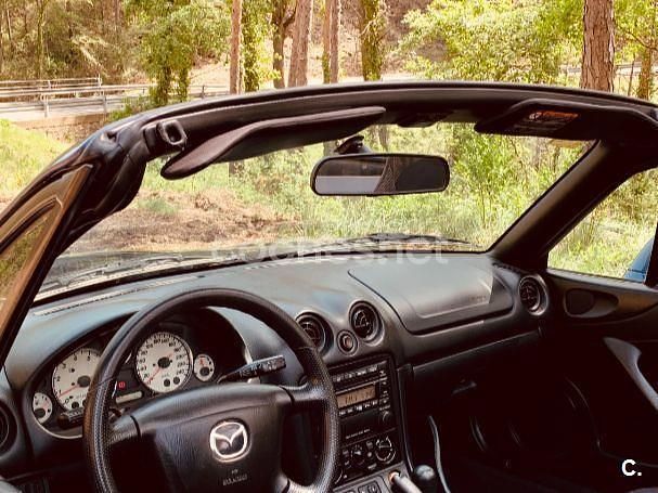 Usado Mazda MX5 Active 110 CV (80 kW) 2003 Azul Descapotable