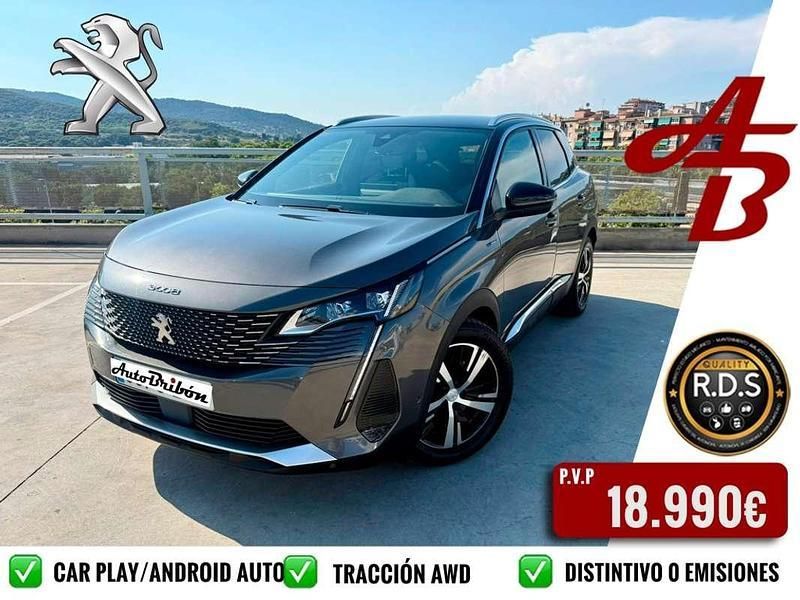 Gris Usado 2021 Peugeot 3008 GT SUV | 18.990 € (Precio justo) - Imagen 1/4