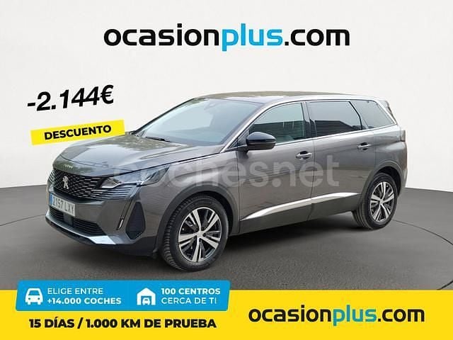 Gris / plata Usado 2022 Peugeot 5008 Allure Monovolumen | 23.590 € (Precio justo) - Imagen 1/4