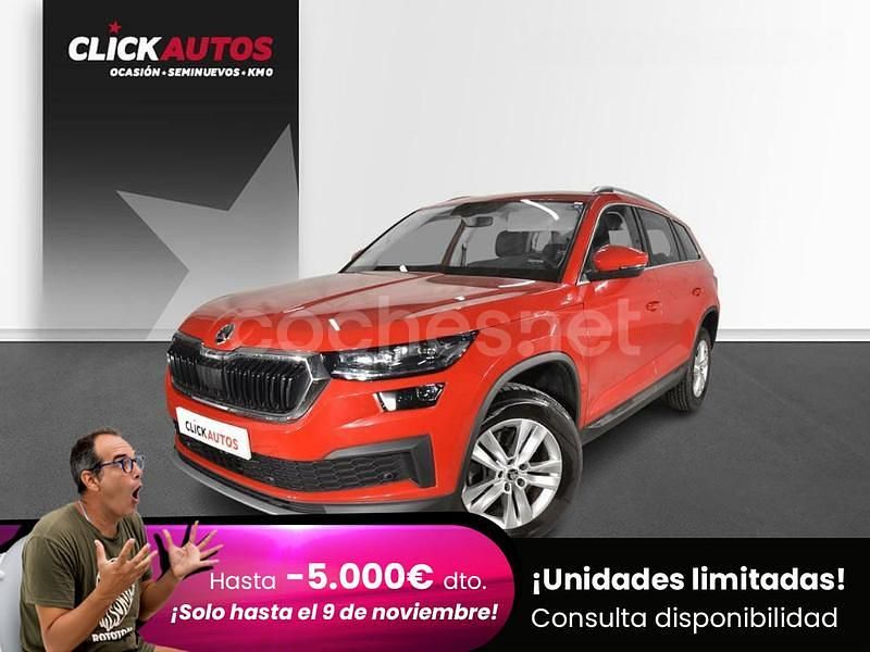 Rojo Usado 2023 Skoda Kodiaq Ambition SUV | 27.400 € (Super precio) - Imagen 1/4