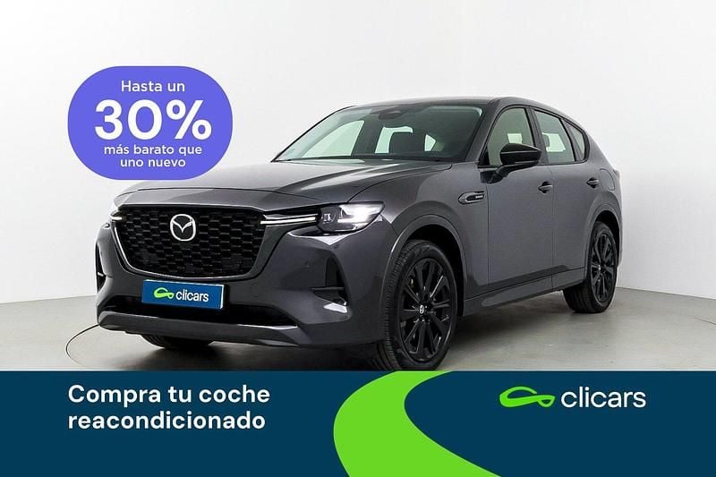 Gris / plata Usado 2023 Mazda CX-60 Homura-Line SUV | 34.990 € (Precio justo) - Imagen 1/4