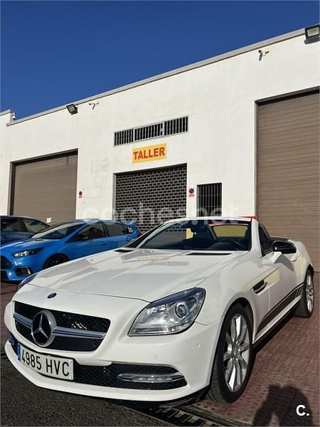 Blanco Usado 2013 Mercedes SLK350 Descapotable | 30.000 € (Precio justo) - Imagen 1/4