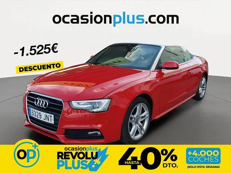 Usado Audi A5 Cabriolet S-Line 177 CV (130 kW) 2016 Rojo Descapotable