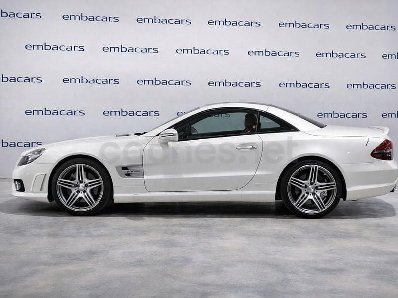 Usado Mercedes SL63 AMG AMG 525 CV (386 kW) 2008 Blanco Descapotable