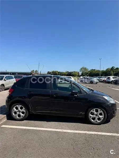 Usado Citroën C3 Exclusive 95 CV (69 kW) 2010 Negro Berlina