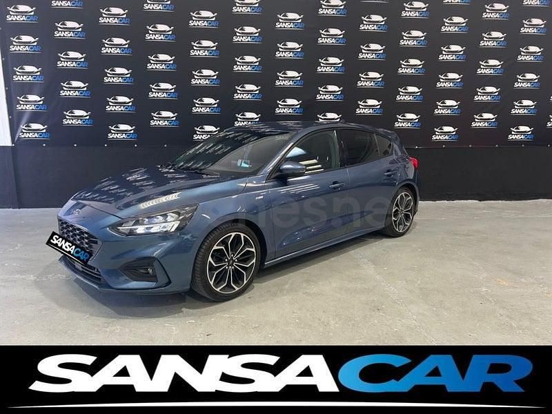 Usado Ford Focus ST-Line 125 CV (91 kW) 2018 Azul Berlina