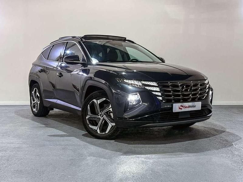Gris Usado 2024 Hyundai Tucson SUV | 32.870 € (Un poco caro) - Imagen 1/4