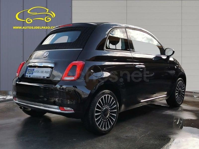 Usado Fiat 500C Lounge 69 CV (50 kW) 2018 Negro Descapotable