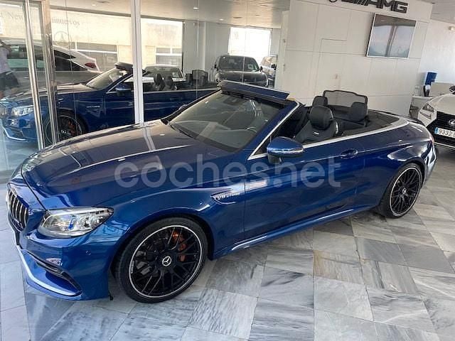 Azul Usado 2019 Mercedes C63 AMG Descapotable | 63.999 € (Super precio) - Imagen 1/4