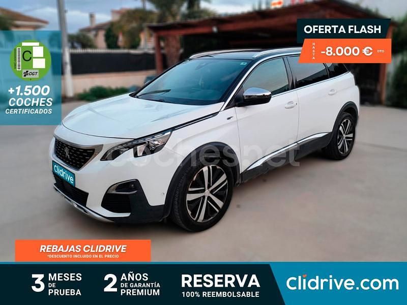 Blanco Usado 2019 Peugeot 5008 GTi Monovolumen | 15.490 € (Super precio) - Imagen 1/3