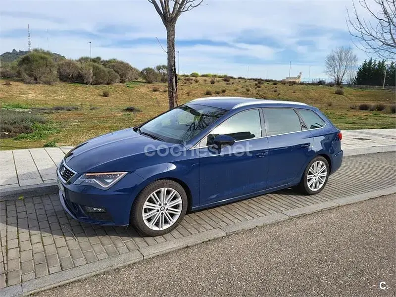 Usado Seat Leon ST XCELLENCE 150 CV (110 kW) 2017 Azul Familiar