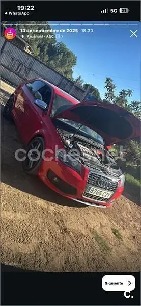 Usado Audi A3 Ambition 250 CV (183 kW) 2004 Rojo Utilitario