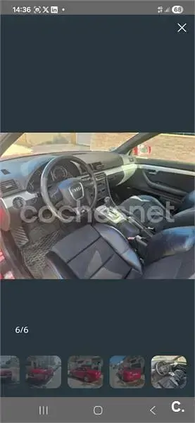 Usado Audi A4 S-Line 200 CV (147 kW) 2006 Rojo Berlina