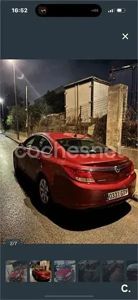 Usado Opel Insignia Cosmo 130 CV (95 kW) 2010 Rojo Berlina