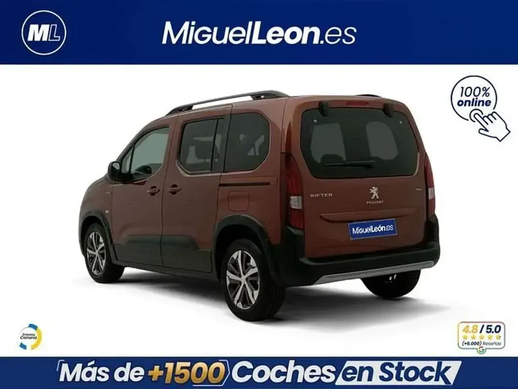 Usado Peugeot Rifter GT-line 99 CV (72 kW) 2019 Marrón Monovolumen