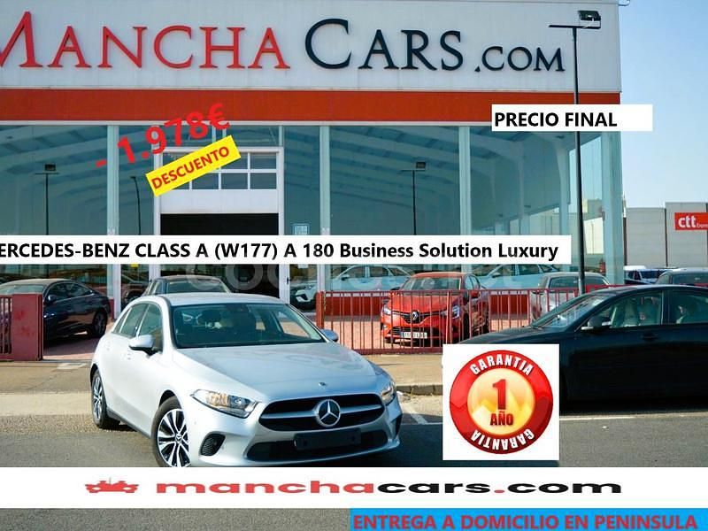 Gris / plata Usado 2021 Mercedes A180 Berlina | 19.940 € (Buen precio) - Imagen 1/4