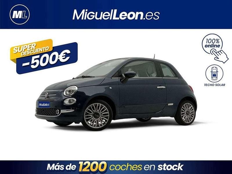 Azul Usado 2017 Fiat 500 Lounge Berlina | 6985 € (Buen precio) - Imagen 1/3