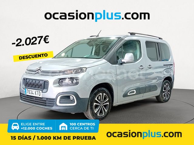 Gris / plata Usado 2019 Citroën Berlingo Shine Monovolumen | 22.300 € (Precio justo) - Imagen 1/4
