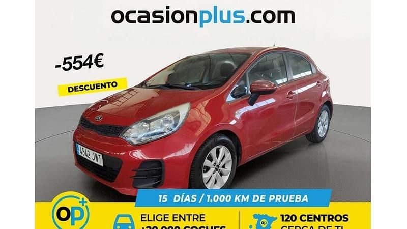 Usado Kia Rio 84 CV (61 kW) 2017 Rojo Utilitario