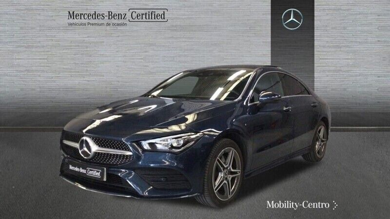 Denim blue metallic paint Usado 2020 Mercedes CLA250 AMG line Berlina | 31.900 € - Imagen 1/4