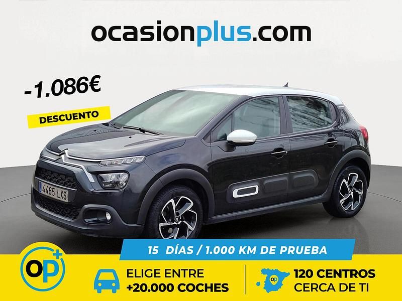 Usado Citroën C3 Feel 83 CV (61 kW) 2022 Negro Utilitario