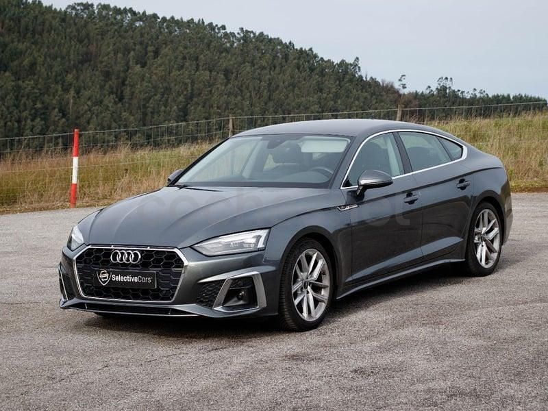 Gris / plata Usado 2021 Audi A5 Sportback S-Line Utilitario | 27.490 € (Super precio) - Imagen 1/4