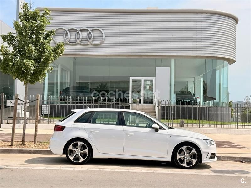 Blanco Usado 2015 Audi A3 Sportback S-Line Berlina | 14.990 € (Buen precio) - Imagen 1/4