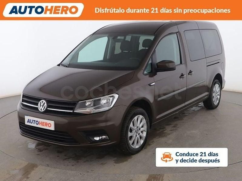 Marrón Usado 2019 VW Caddy Maxi Trendline Monovolumen | 21.099 € (Precio justo) - Imagen 1/3
