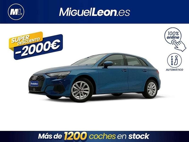 Azul Usado 2023 Audi A3 Sportback Advanced Utilitario | 24.985 € (Super precio) - Imagen 1/3