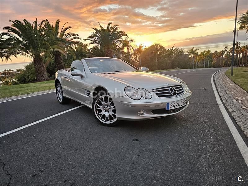 Usado Mercedes SL500 306 CV (225 kW) 2004 Gris / plata Descapotable
