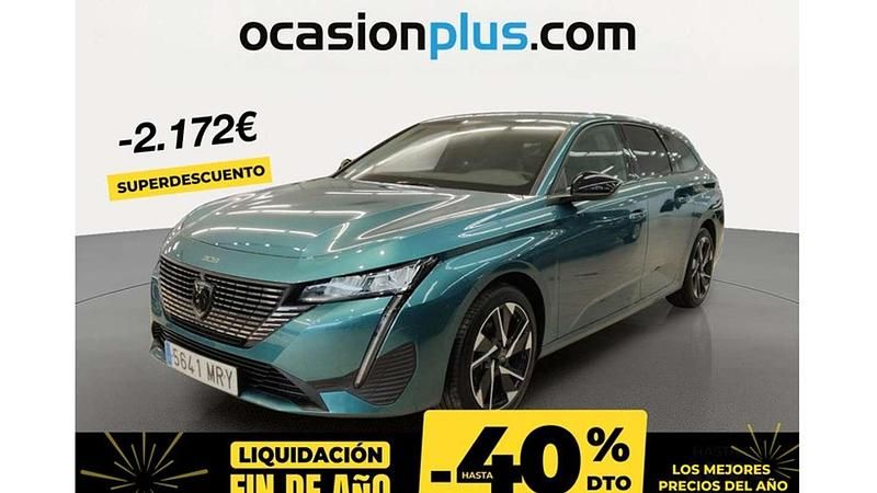 Azul Usado 2024 Peugeot 308 SW Allure Familiar | 18.228 € (Un poco caro) - Imagen 1/4