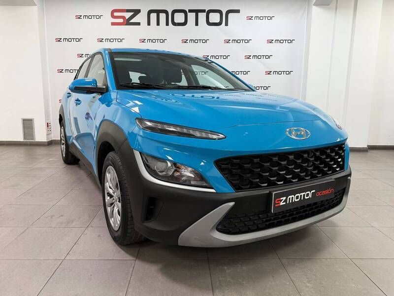 Azul Usado 2022 Hyundai Kona SUV | 18.900 € (Un poco caro) - Imagen 1/4