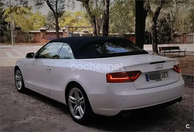 Usado Audi A5 Cabriolet S-Line 211 CV (155 kW) 2012 Blanco Descapotable