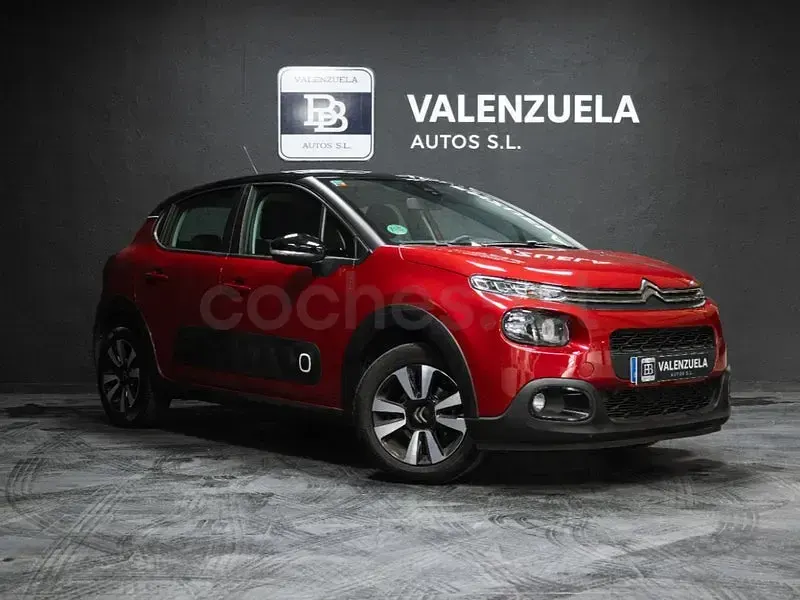 Usado Citroën C3 Feel 82 CV (60 kW) 2019 Granate Utilitario